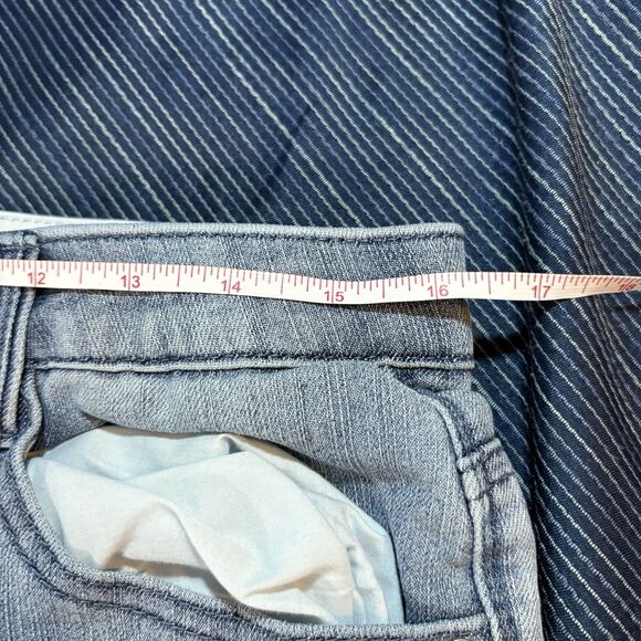 Democracy Jeans 8P Ab Solution Floral Embroidery Stretch Midrise Tummy Slim - Picture 7 of 9